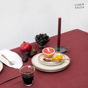 Len asztalterítő 140x140 cm Marsala – Linen Tales