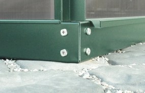 üvegház VITAVIA URANUS 8300 tiszta üveg 3 mm zöld színű LG1041