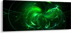 Kép - zöld absztrakció (120x50 cm)