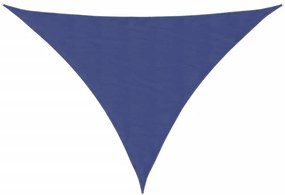 kék háromszögű oxford-szövet napvitorla 2,5 x 2,5 x 3,5 m