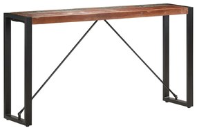 tömör újrahasznosított fa tálalóasztal 150 x 35 x 76 cm