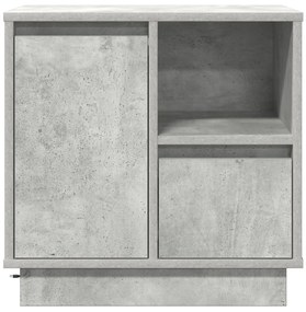 LED világítással ellátott éjjeli szekrények 2 db Beton Szürke 50x34,5x50 cm