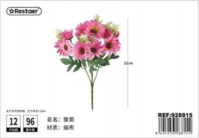 Virágcsokor rózsaszín margarétákkal 32 cm