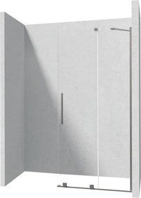 Prizma csúsztatható walk-in zuhanyfal_100x195, titán