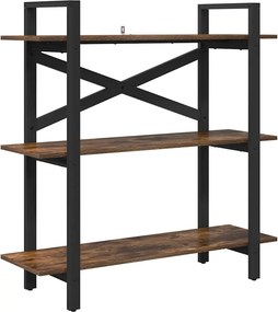 vidaXL Könyvespolc Füstölt tölgy 100 x 33,5 x 102 cm Faanyag