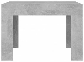 betonszürke szerelt fa dohányzóasztal 50 x 50 x 35 cm