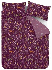 Lila kétszemélyes ágyneműhuzat 200x200 cm Enchanted Twilight – Catherine Lansfield