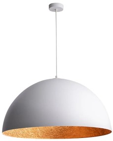 SFERA függeszték 1xE27/60W/230V, 35 cm, fehér/réz