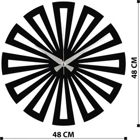 Enzoclock fém falióra, 48×48 cm – S003