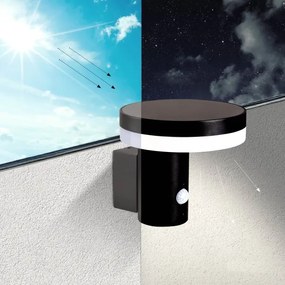 LED napelemes fali lámpa érzékelővel SOLARIS3 LED/5,5W/3,7V 4000K IP44