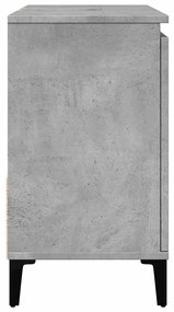 betonszürke szerelt fa mosdószekrény 65 x 33 x 60 cm