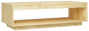 Tömör fenyőfa dohányzóasztal 110 x 50 x 33,5 cm