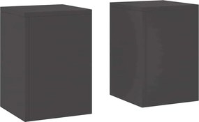 vidaXL Növényállvány 2 pcs Fekete 24 x 24 x 35 cm Acél
