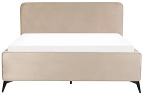 Franciaágy 160 cm Vardiel (szürkésbézs)  (ágyráccsal). 1076317