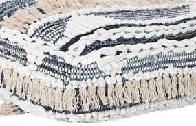 Elegáns csíkos pamut padlópárna 60 × 60 × 25 cm