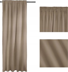 Kész függöny Sötétítő Függöny Blackout 140x250 Sötét Bézs Arctic