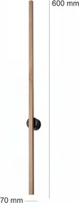 Brilagi - LED fali lámpatest WOODY LINE/7W/230V 4000K 60 cm tölgy