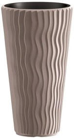 Prosperplast SANDY SLIM virágcserép mokka 29,7 cm