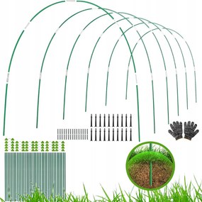 40 Íves Alagút Darab Kerti Karika Emelt Ágyások Fészer Tartó