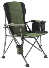 Leziter Comfort Plus karfás horgász szék pohártartóval zöld