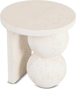 Modern dohányzóasztal RICO 45,5 cm, krémbézs