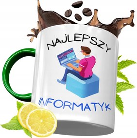 Zöld Bögre Informatikusoknak Születésnapi Ajándék fényképes nyomtatással