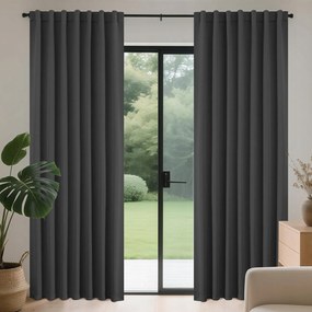 Thermo sötétítő függöny blackout alagút 225x140cm velvet sötétszürke
