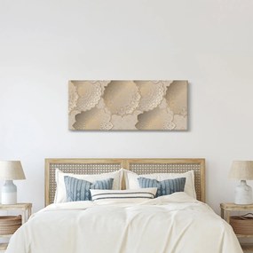 Kép - Mandalák arany tónusokban (120x50 cm)