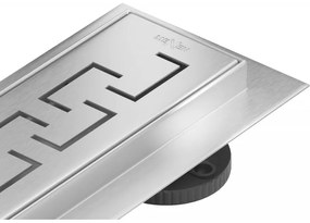 Mexen Flat M15 vonalmenti lefolyó 80 cm, inox - 1024080-15