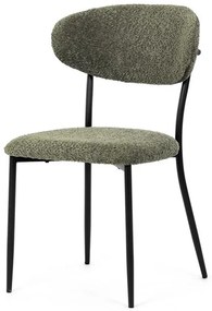 Zöld Bouclé Étkezőszék. CT-W1021 GRN2