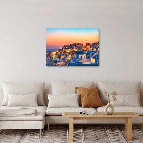 Kép - Santorini alkonyatkor (70x50 cm)