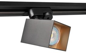 Spotlámpa sínrendszerhez SQUARE 1xGU10/10W/230V fekete