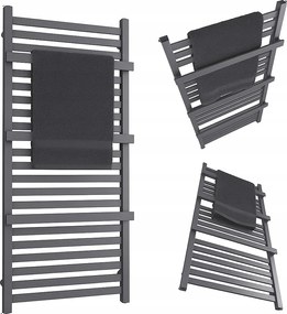 Fürdőszobai Radiátor Törölközőtartókkal 1150/530 Antracit