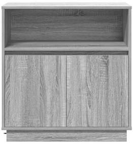 LED-es szekrény Szürke Sonoma 71x34,5x75 cm Mérnöki fa