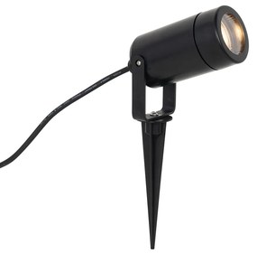 Leszúrható spotlámpa fekete állítható IP65 - Solo Eco
