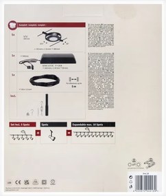 Paulmann 94418 - 5x LED 4,5W ROUNDMAC spotlámpa 230V fekete készlet