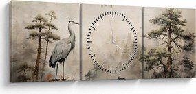 Kép - Rajzfilm tájkép (órával) (90x30 cm)