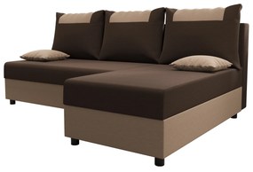 Sarok ülőgarnitúra Stellar L (sötétbarna + bézs) (J). 1057572