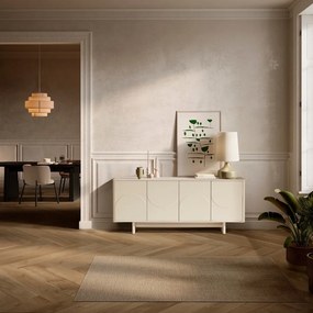 Krémszínű komód 180x75x40 cm Solei – MOME