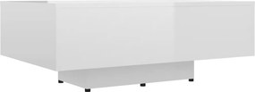 vidaXL magasfényű fehér szerelt fa dohányzóasztal 85 x 55 x 31 cm
