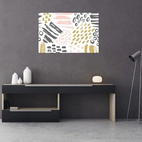 Kép - Absztrakt stroke-ok (90x60 cm)
