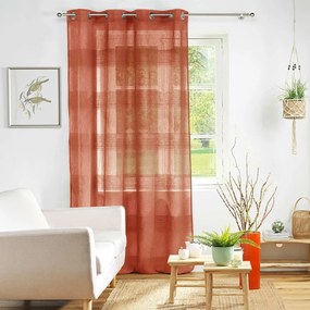 Téglavörös átlátszó függöny 140x280 cm Terraza – douceur d'intérieur