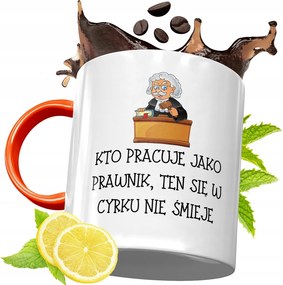 Narancssárga Bögre Ügyvédnek Ajándék fényképes nyomtatással