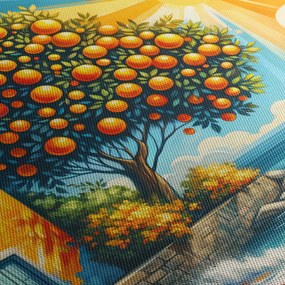 Kép - Ház narancsokkal I. (90x60 cm)