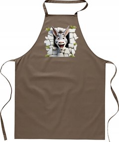 Konyhai Kötény pamut bézs lyuk szamár vicces Shrek FA_474_b