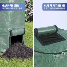 Zöld komposztáló szett 2 db-os 125 l – Maximex