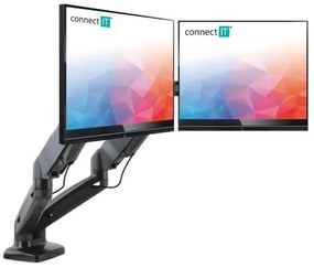 CONNECT IT CMF-3207-BK - Univerzális tartó 2 monitorhoz 13-27” fekete