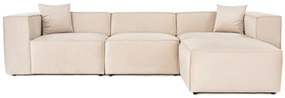 Sarokkanapé Lora (L1-O1-1R-POUFFE ) - Krém