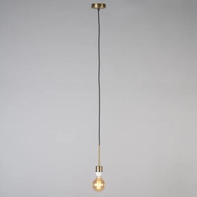 Modern függőlámpa bronz árnyékolóval 45 cm fehér - Combi 1
