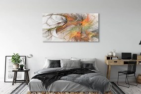 Üvegképek Színes geometriai fraktálok 125x50 cm